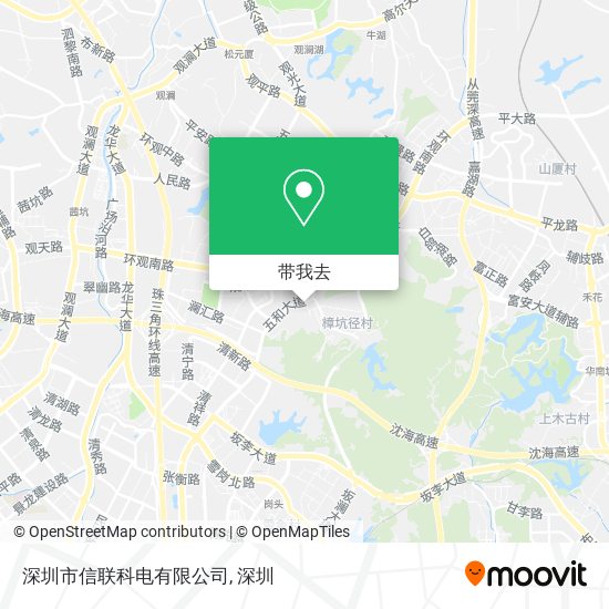 深圳市信联科电有限公司地图