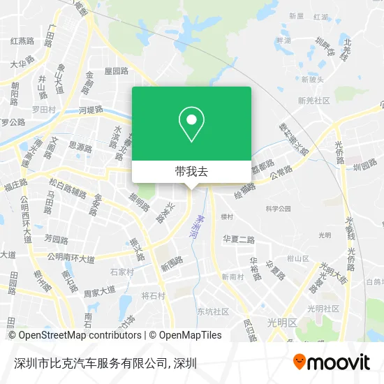 深圳市比克汽车服务有限公司地图