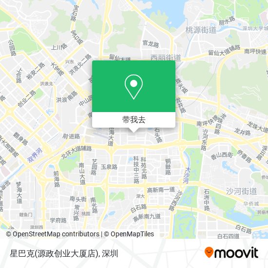 星巴克(源政创业大厦店)地图