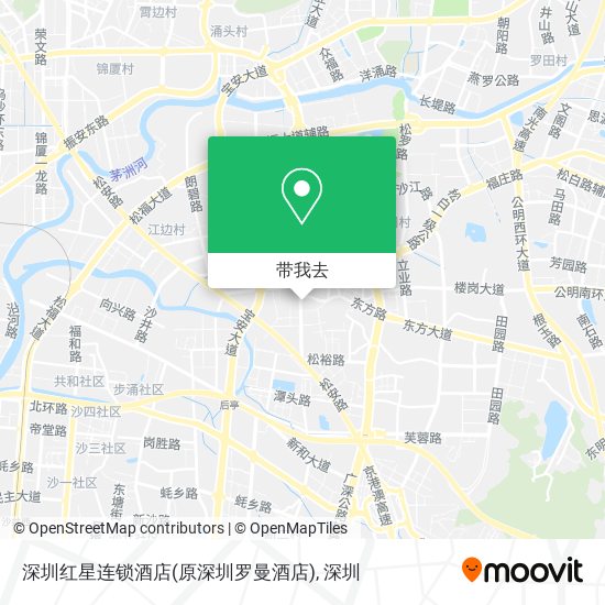 深圳红星连锁酒店(原深圳罗曼酒店)地图