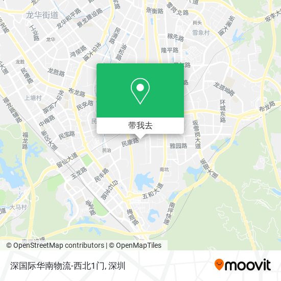 深国际华南物流-西北1门地图