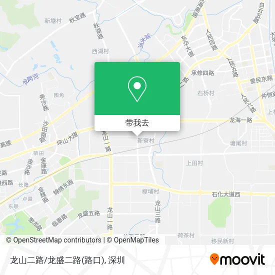龙山二路/龙盛二路(路口)地图