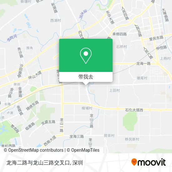 龙海二路与龙山三路交叉口地图