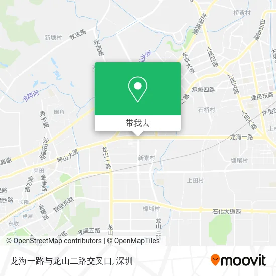 龙海一路与龙山二路交叉口地图