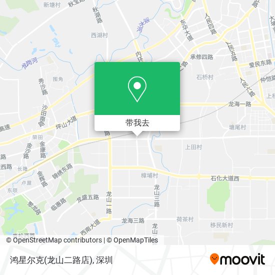 鸿星尔克(龙山二路店)地图