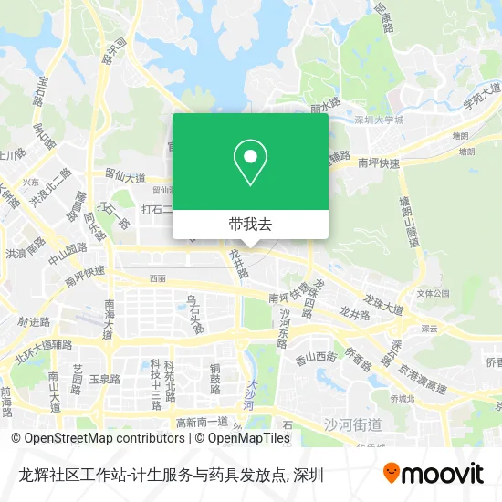 龙辉社区工作站-计生服务与药具发放点地图