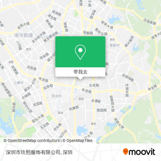 深圳市玖熙服饰有限公司地图