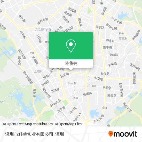 深圳市科荣实业有限公司地图