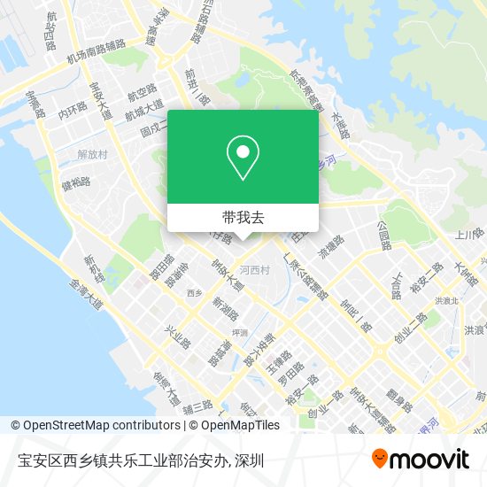 宝安区西乡镇共乐工业部治安办地图