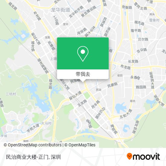 民治商业大楼-正门地图