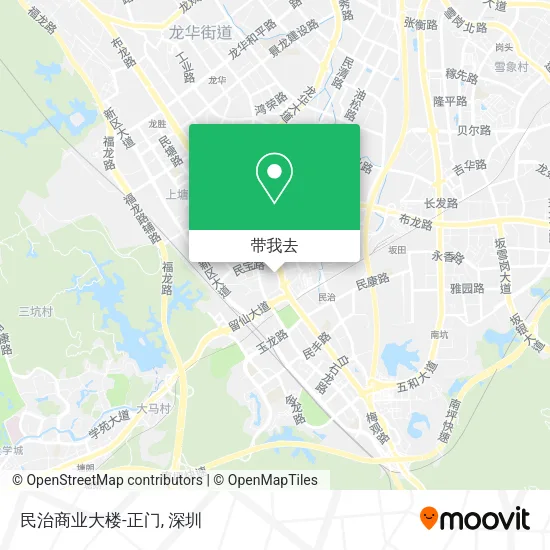 民治商业大楼-正门地图