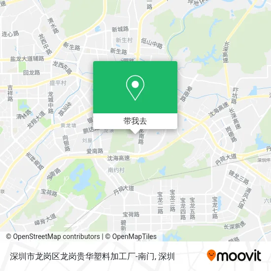 深圳市龙岗区龙岗贵华塑料加工厂-南门地图