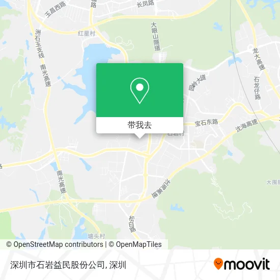 深圳市石岩益民股份公司地图