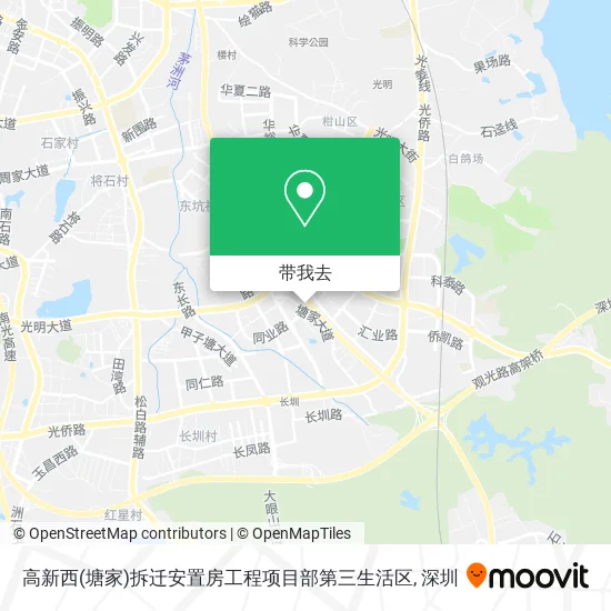 高新西(塘家)拆迁安置房工程项目部第三生活区地图