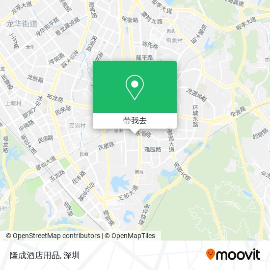 隆成酒店用品地图