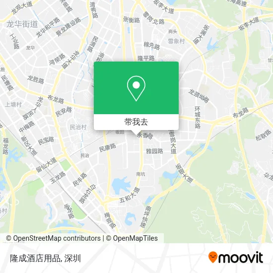 隆成酒店用品地图