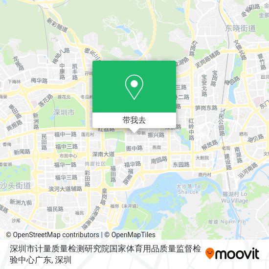 深圳市计量质量检测研究院国家体育用品质量监督检验中心广东地图