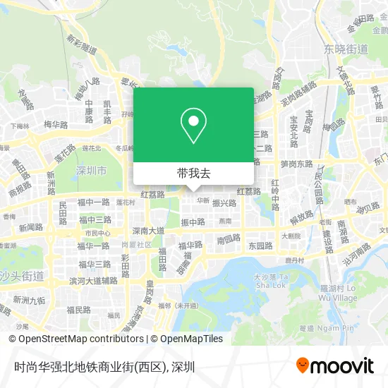 时尚华强北地铁商业街(西区)地图