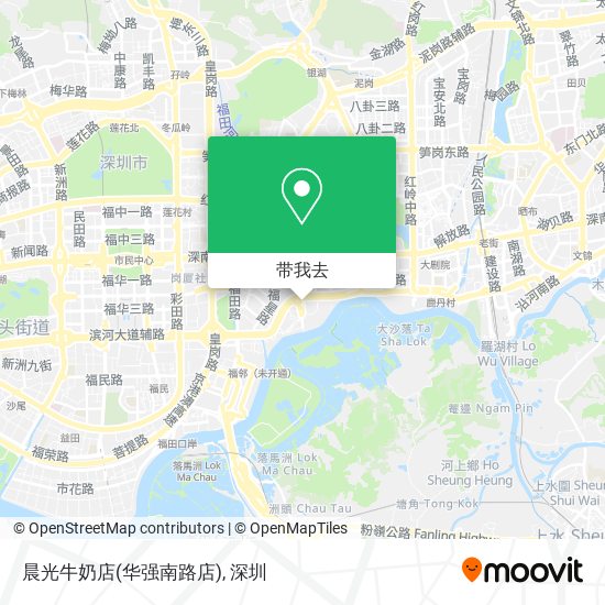 晨光牛奶店(华强南路店)地图