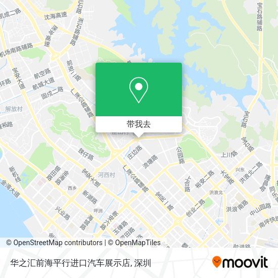 华之汇前海平行进口汽车展示店地图