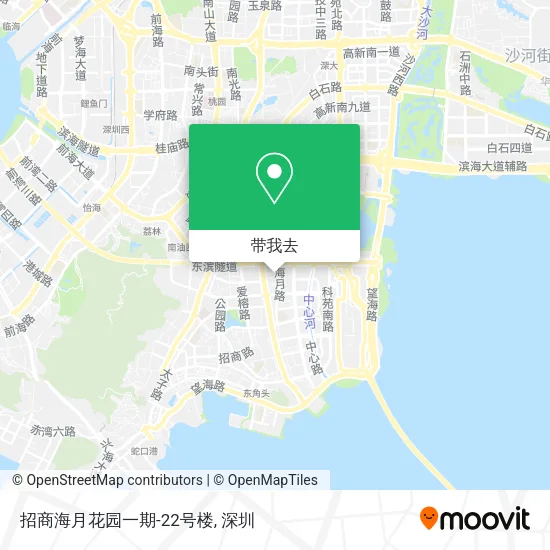 招商海月花园一期-22号楼地图