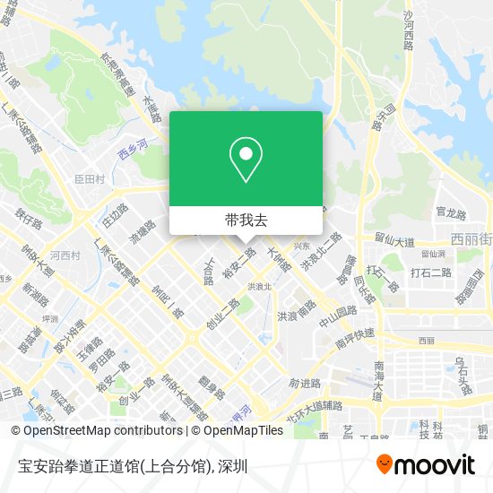 宝安跆拳道正道馆(上合分馆)地图