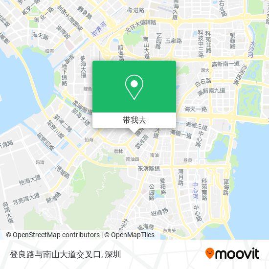 登良路与南山大道交叉口地图
