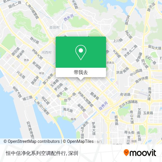 恒中信净化系列空调配件行地图