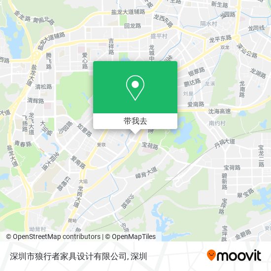 深圳市狼行者家具设计有限公司地图