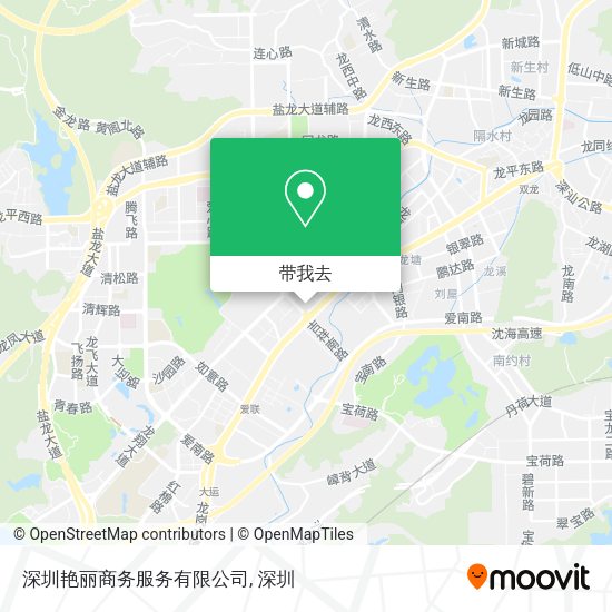 深圳艳丽商务服务有限公司地图