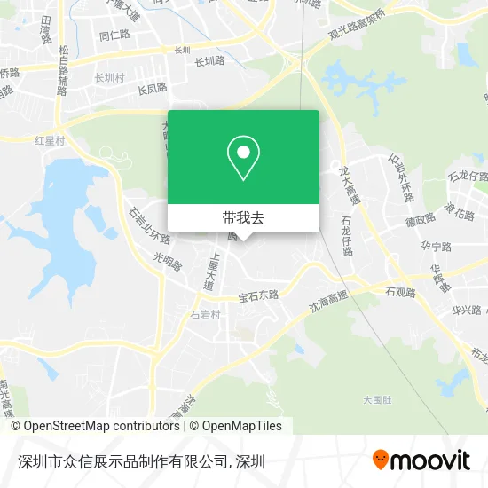 深圳市众信展示品制作有限公司地图