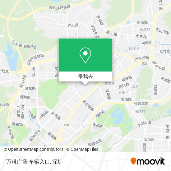 万科广场-车辆入口地图