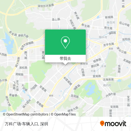 万科广场-车辆入口地图