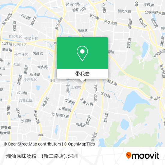 潮汕原味汤粉王(新二路店)地图