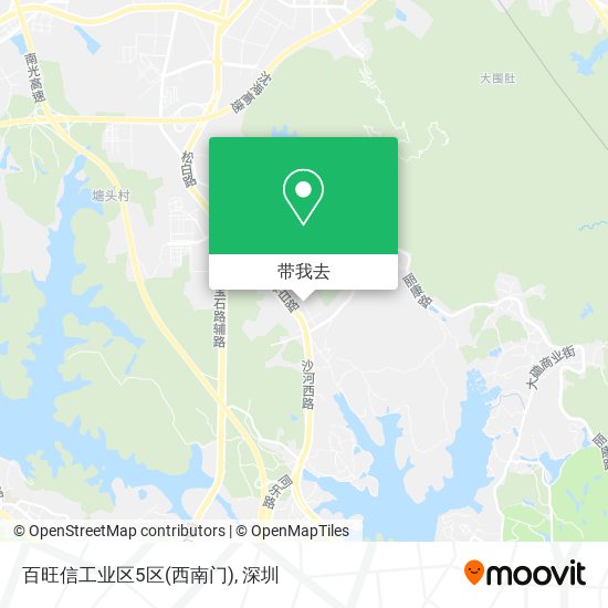 百旺信工业区5区(西南门)地图