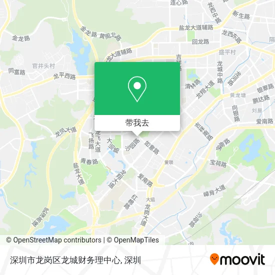 深圳市龙岗区龙城财务理中心地图