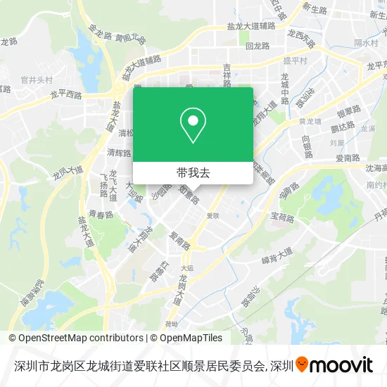 深圳市龙岗区龙城街道爱联社区顺景居民委员会地图