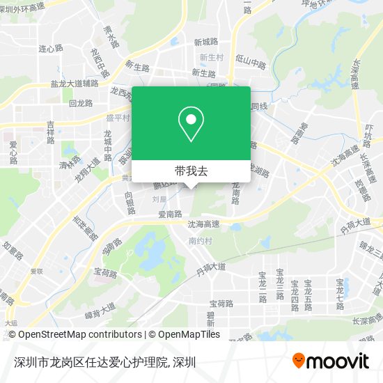 深圳市龙岗区任达爱心护理院地图