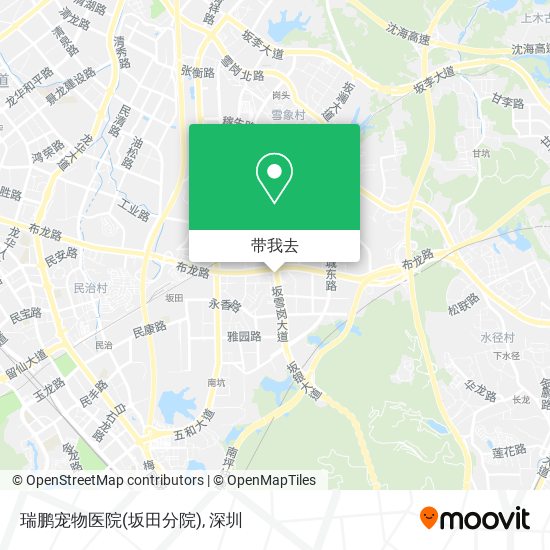 瑞鹏宠物医院(坂田分院)地图