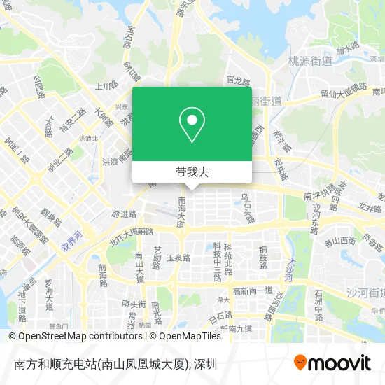 南方和顺充电站(南山凤凰城大厦)地图