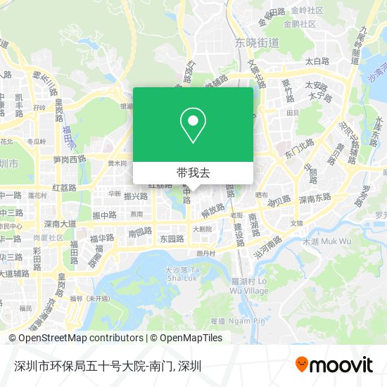 深圳市环保局五十号大院-南门地图