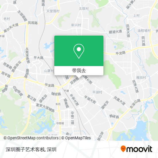 深圳圈子艺术客栈地图