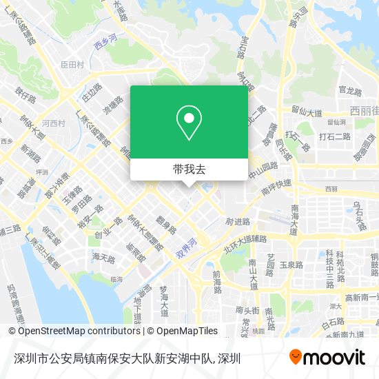 深圳市公安局镇南保安大队新安湖中队地图