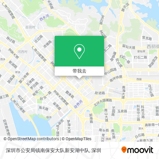 深圳市公安局镇南保安大队新安湖中队地图