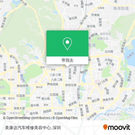 美康达汽车维修美容中心地图