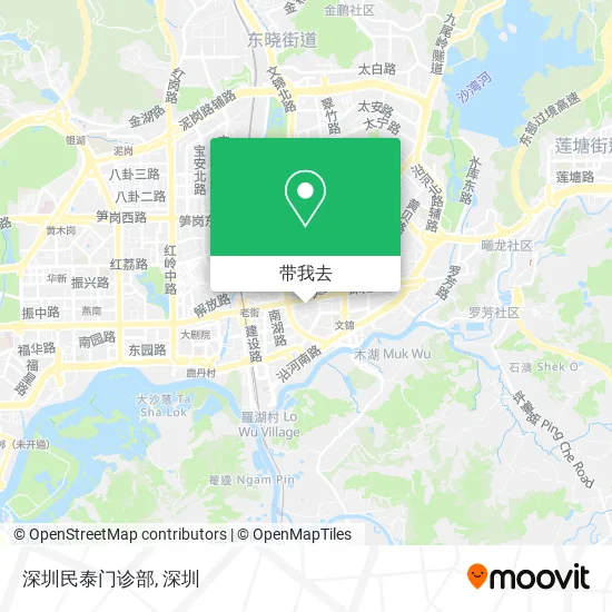 深圳民泰门诊部地图