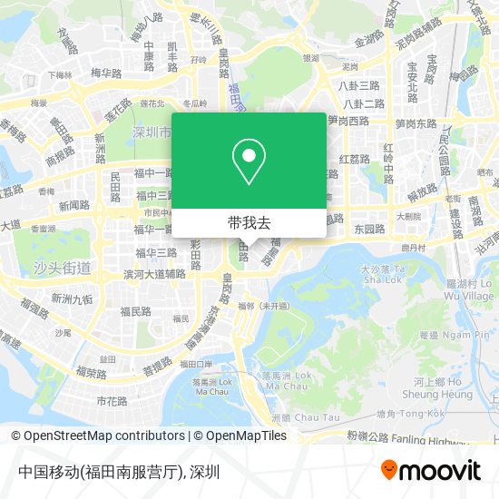 中国移动(福田南服营厅)地图