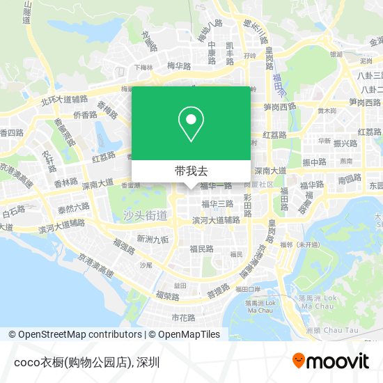 coco衣橱(购物公园店)地图