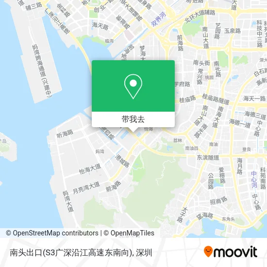 南头出口(S3广深沿江高速东南向)地图