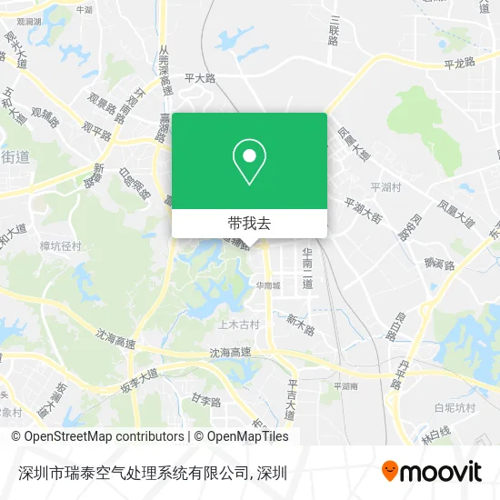深圳市瑞泰空气处理系统有限公司地图